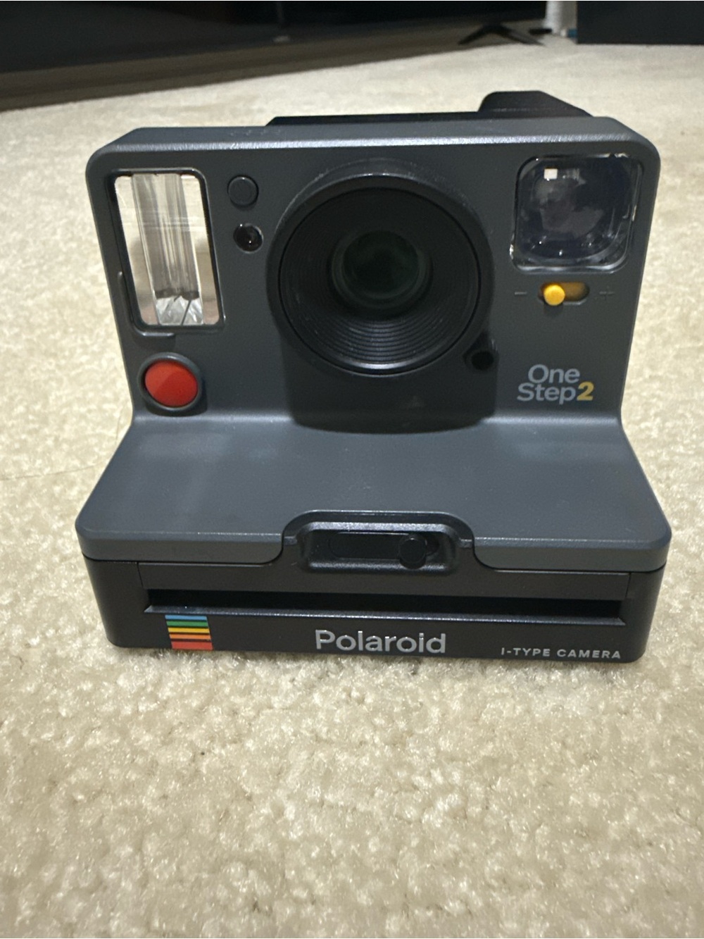 Polaroid OneStep 2 Instant Camera - Gray with Red & Yellow Accents